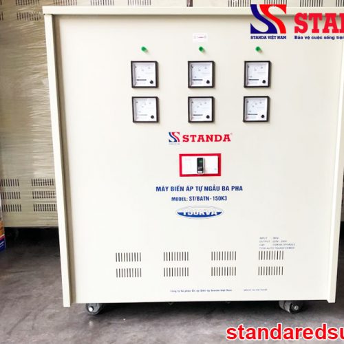 Biến áp tự ngẫu Standa 150KVA điện áp 380V/220V/200V