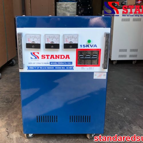 Biến áp tự ngẫu 15KVA Standa 380V/200V/220V