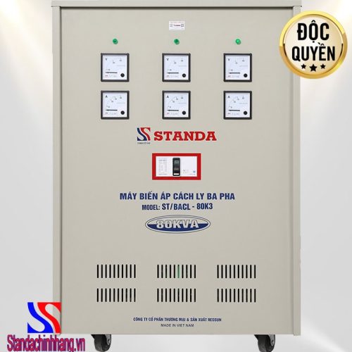 Biến áp cách ly 80KVA Standa 3 pha