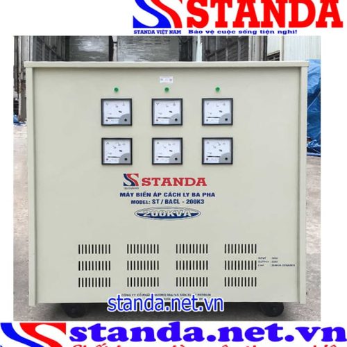 Biến áp cách ly 200KVA Standa dải 380V/220V/200V