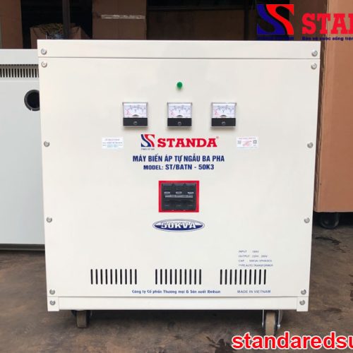 Biến áp tự ngẫu 50KVA Standa 3 pha