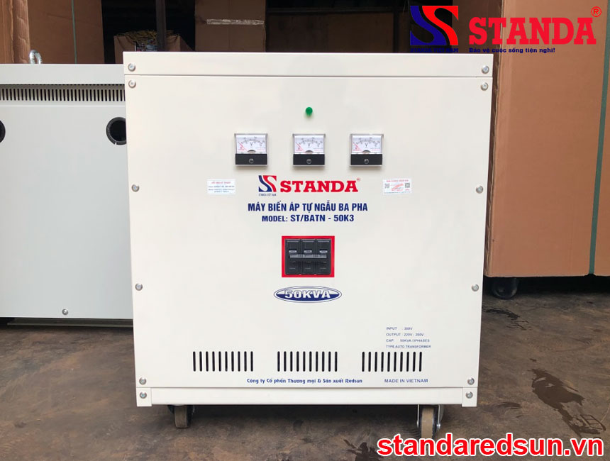 Biến áp tự ngẫu 50KVA Standa 3 pha