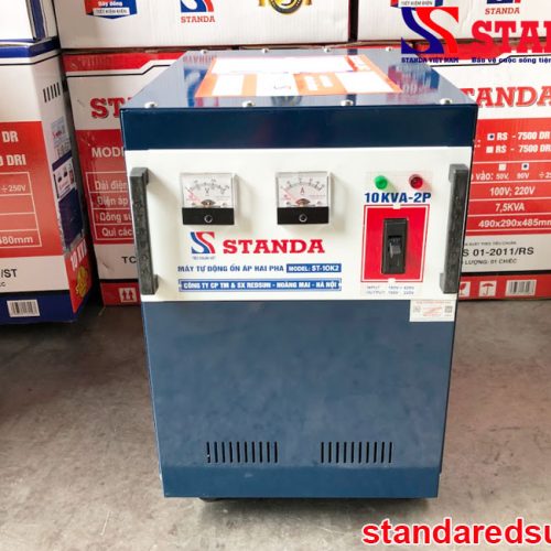 Ổn áp Standa 2 pha lửa 10KVA dây đồng 100%