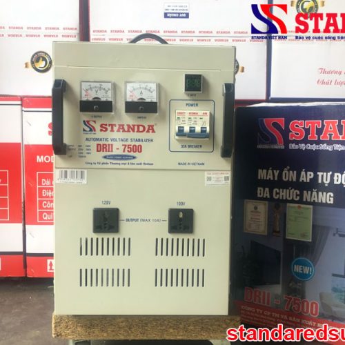 Ổn áp Standa 7.5KVA DRII dải 50V -250V đa chức năng thế hệ mới