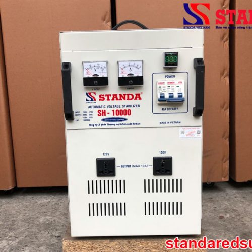 Ổn áp Standa 10KVA SH dải 150V -250V đa chức năng thế hệ mới