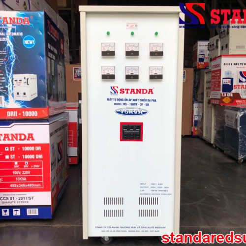 Ổn áp Standa 15KVA dải 160V – 430V dây đồng 100%