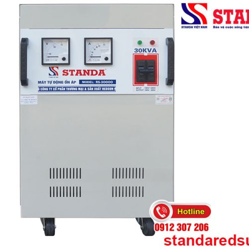 Ổn áp Standa 30KVA dải 150V – 250V dây đồng 100%