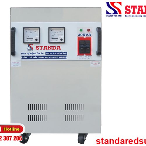 Ổn áp Standa 30KVA dải 50V – 250V dây đồng 100%