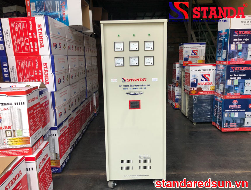 Ổn áp Standa 60KVA 3 pha dải 160V – 430V dây đồng